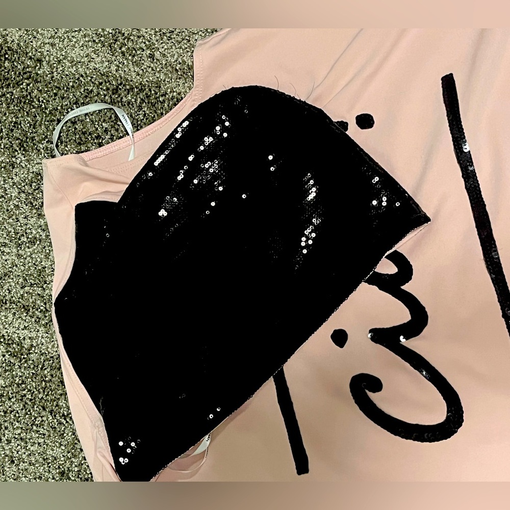 FL Weekend Sequinned hooded tunic vest